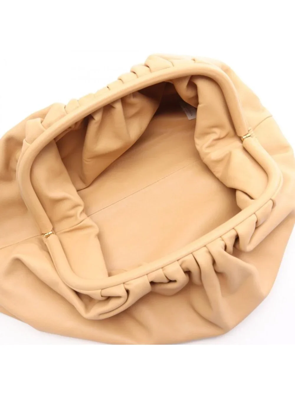 Bottega Veneta Clutch the Pouch Beige Leather